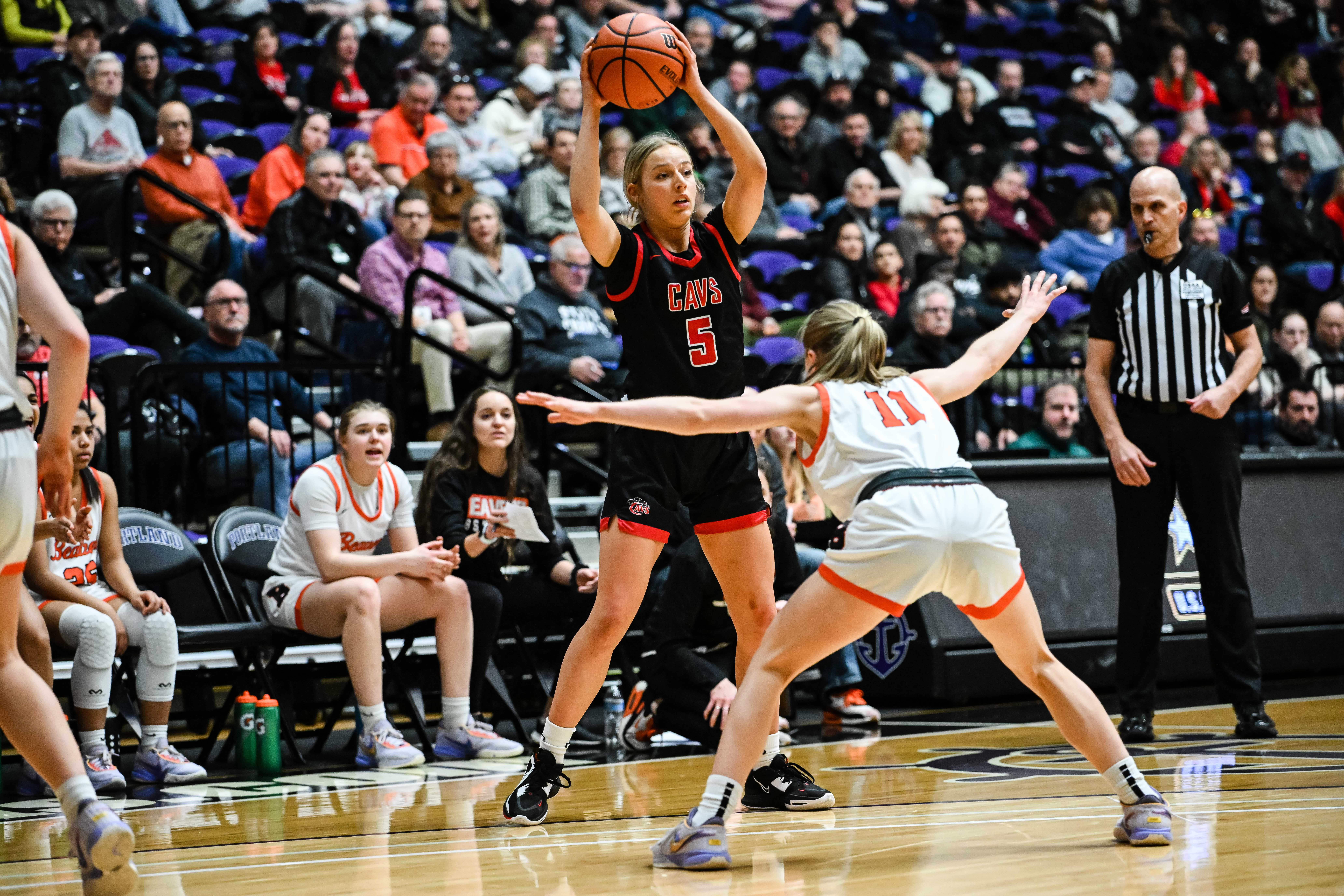 Clackamas Beaverton 6A Oregon girls basketball quarterfinal Naji Saker 1 -43